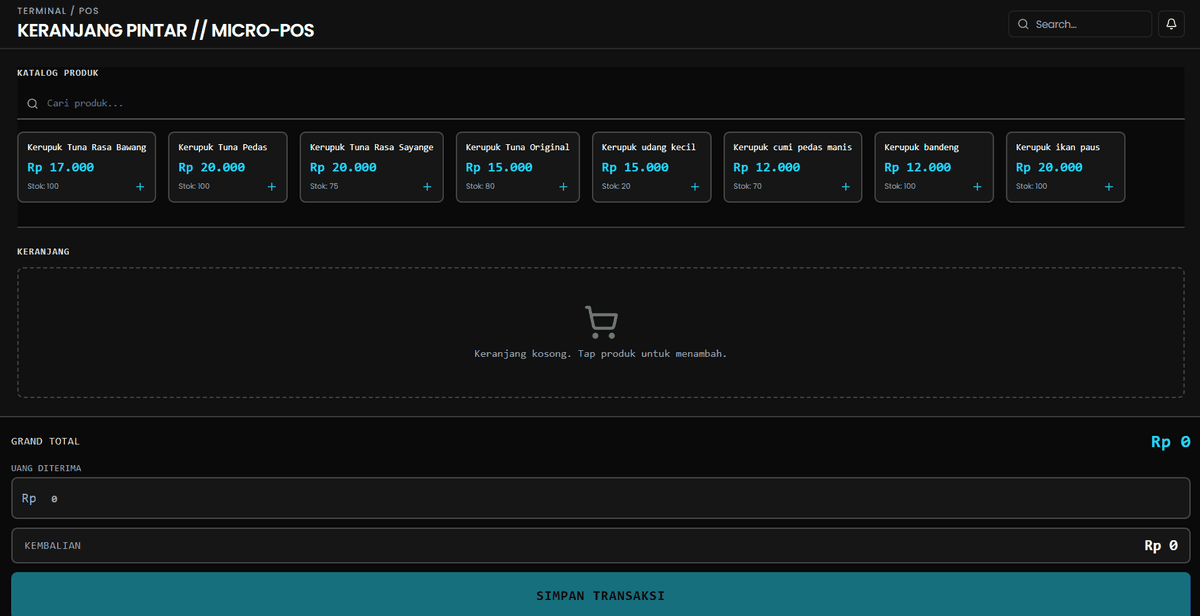 Langsung Jualan (Kasir)